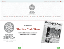 Tablet Screenshot of naturasiberica.us